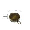 Calyron Brass 2.25" Pocket Magnetic Compass with Chain Nautical Boat Decor Antique Steampunk Style Sun dial Engraved Gifts Directional Pirate Hiking Travel Camping Compass view 4