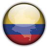 888 Graphics Colombia Map Flag Glossy Label Golf Hat Clip with Magnetic Ball Marker view 2