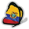 888 Graphics Ecuador Flag Butterfly Golf Hat Clip with Magnetic Ball Marker view 2