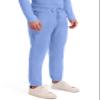 Cherokee Joggers for Men Modern Fit Scrub Pant with Drawstring Waistband, 5 Pockets, Soft 2-Way Stretch Fabric - WW012S, M Short, Ciel Blue view 4