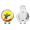 888 Graphics Ecuador Map Flag Label Golf Hat Clip with Magnetic Ball Marker view 1