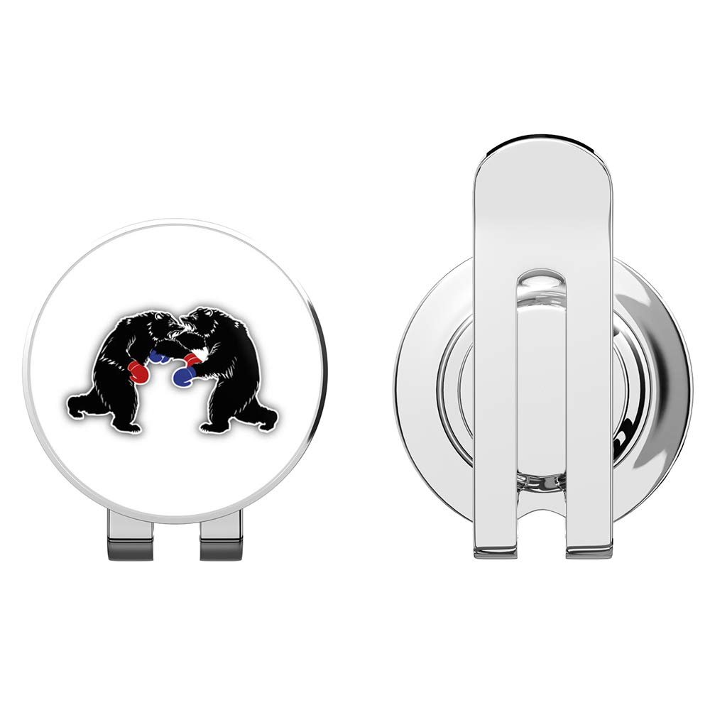 888 Graphics Fighting Bears Golf Hat Clip with Magnetic Ball Marker
