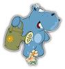 888 Graphics Funny Hippo Gardener Golf Hat Clip with Magnetic Ball Marker view 2
