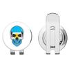 888 Graphics Skull Flag Argentina Golf Hat Clip with Magnetic Ball Marker view 1