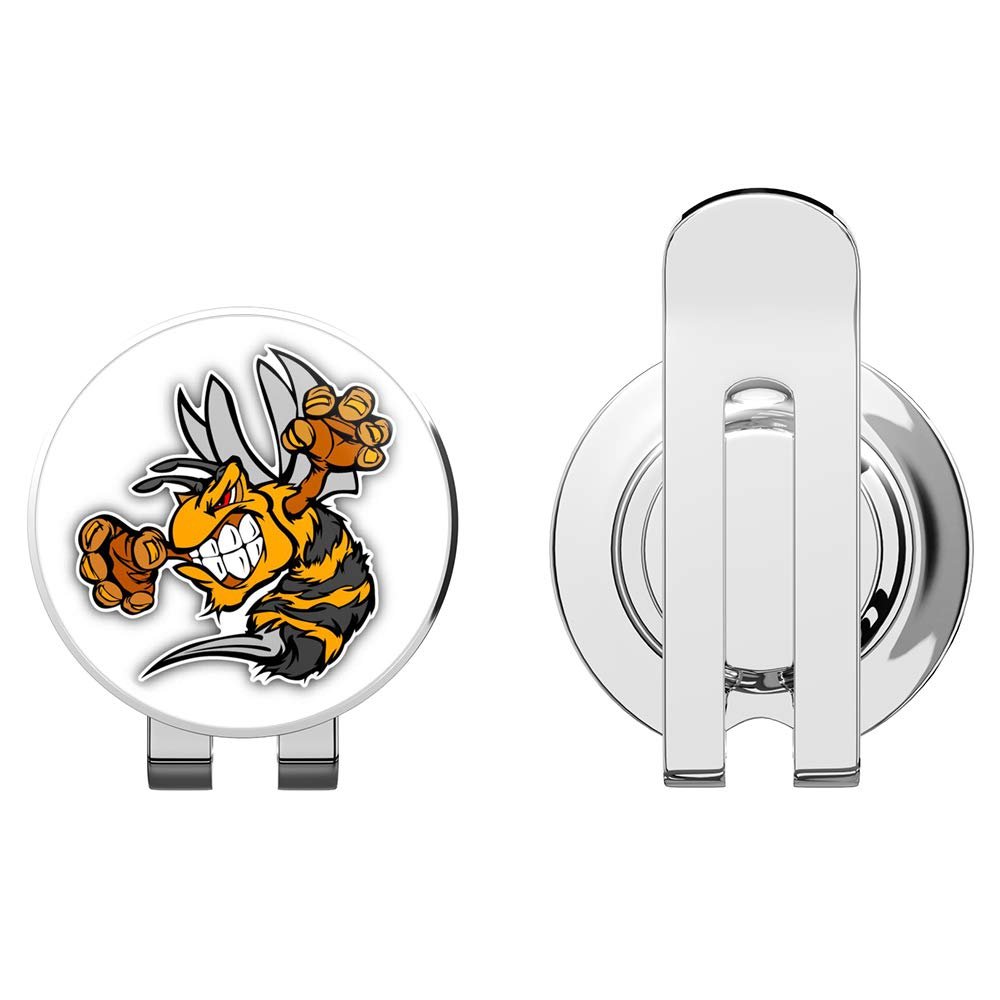 888 Graphics Bee Hornet Fighting Mascot Cartoon Golf Hat Clip with Magnetic Ball Marker