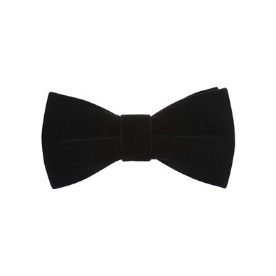 Mens Velvet Bow Tie Solid Color Formal Tuxedo Banquet Bowtie Pre-Tied Bow Tie