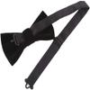 Mens Velvet Bow Tie Solid Color Formal Tuxedo Banquet Bowtie Pre-Tied Bow Tie view 2