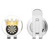 888 Graphics Dart Board Golden Crown Golf Hat Clip with Magnetic Ball Marker view 1