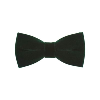 Mens Velvet Bow Tie Solid Color Formal Tuxedo Banquet Bowtie Pre-Tied Bow Tie