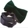 Mens Velvet Bow Tie Solid Color Formal Tuxedo Banquet Bowtie Pre-Tied Bow Tie view 3
