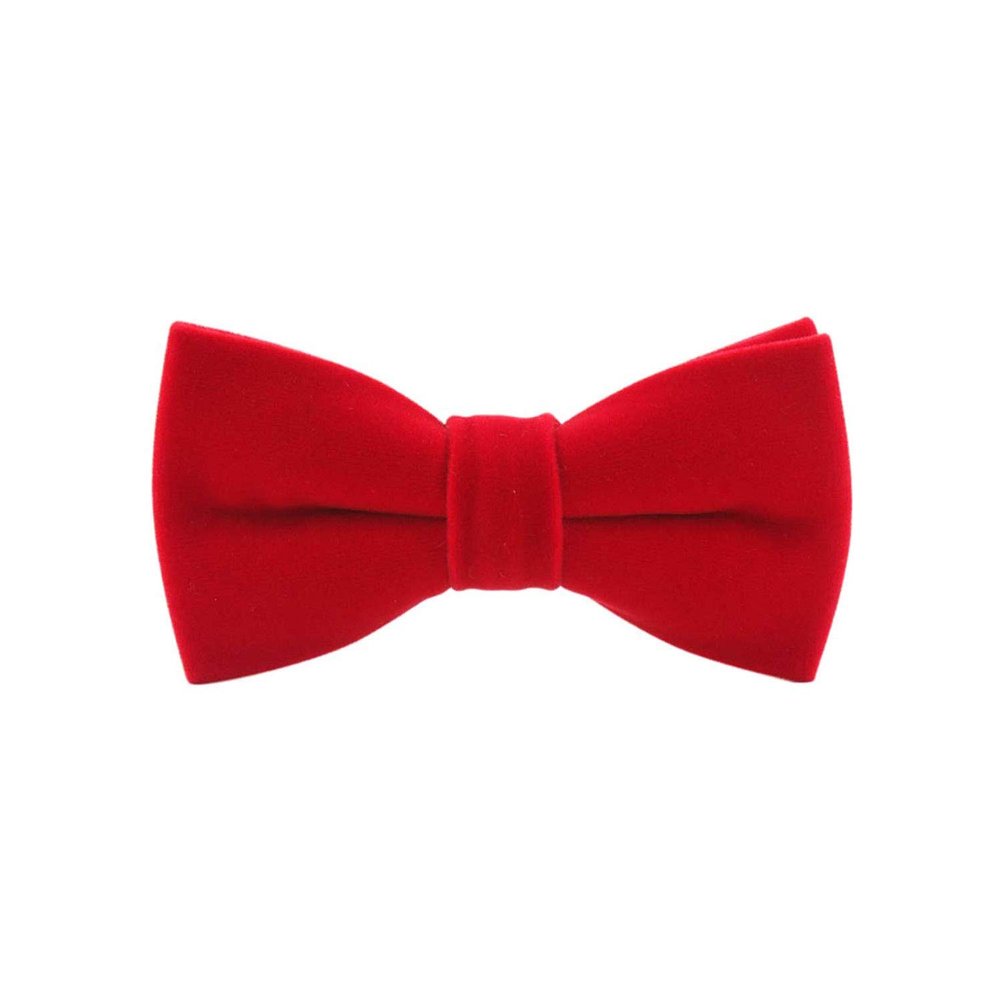 Mens Velvet Bow Tie Solid Color Formal Tuxedo Banquet Bowtie Pre-Tied Bow Tie