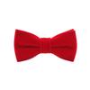 Mens Velvet Bow Tie Solid Color Formal Tuxedo Banquet Bowtie Pre-Tied Bow Tie view 1