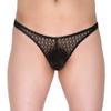 JAXFSTK Men's Pouch Panties Men's Hollow Lace Thong Underwear Male Bikini T-back See-through G-string 3-Pack M view 4