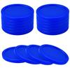 Coopay 12 Pieces Home Air Hockey Pucks 2.5 Inch Heavy Replacement Pucks for Game Tables Equipment Accessories, 12 Grams (Blue) view 2