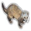 888 Graphics Ferret Sketch Golf Hat Clip with Magnetic Ball Marker view 2