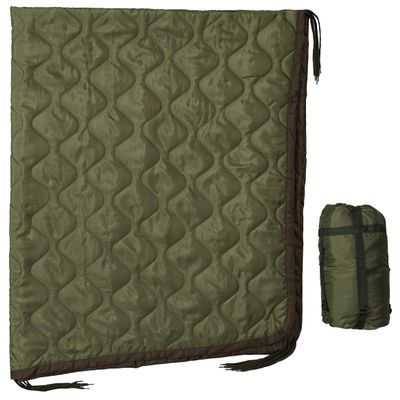 USGI Industries Military Woobie Blanket | Thermal Insulated Camping Blanket, Poncho Liner | Large, Portable, Insulation, Water-Resistant, for Hiking, Survival | Compression Carry Bag