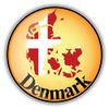 888 Graphics Denmark Map Flag Label Golf Hat Clip with Magnetic Ball Marker view 2