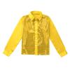 JEATHA Kids Boys Shiny Sequins Lapel Long Sleeve Hip Hop Jazz Latin Dance Shirts Stage Performance Costume Gold 12-14 view 3