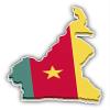 888 Graphics Cameroon Map Flag 3D Golf Hat Clip with Magnetic Ball Marker view 2