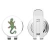 888 Graphics Cheerful Lizard Golf Hat Clip with Magnetic Ball Marker view 1