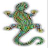 888 Graphics Cheerful Lizard Golf Hat Clip with Magnetic Ball Marker view 2
