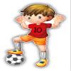 888 Graphics Funny Boy Soccer Player Golf Hat Clip with Magnetic Ball Marker view 2