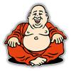 888 Graphics Buddha Cartoon Golf Hat Clip with Magnetic Ball Marker view 2