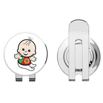 888 Graphics Baby Portugal Flag Golf Hat Clip with Magnetic Ball Marker