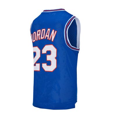CAIYOO #23 Youth Basketball Jersey for Kids Fit Age 5-18 Boys Shirts (Blue, Large)