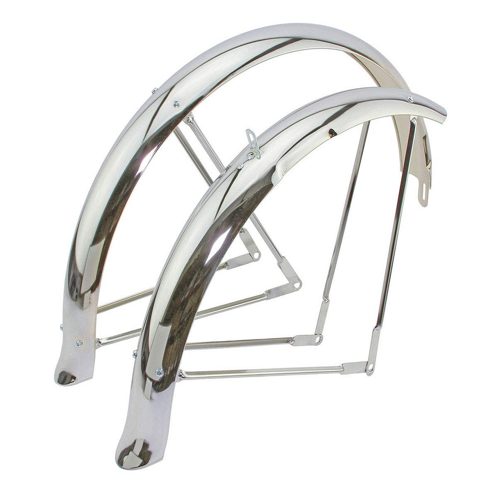 Alta Bicycle Chrome 26" Limo Bike Flared Standard Balloon Fender Set