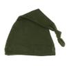 My Lello Long Knotted Tail Cotton Beanie Hat Baby (6-18mo) - Olive Green view 1