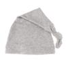 My Lello Long Knotted Tail Cotton Beanie Hat Baby (0-6mo) - Heather Gray view 1
