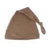 My Lello Long Knotted Tail Cotton Beanie Hat Baby (0-6mo) - Cocoa Brown view 1
