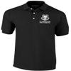 Area 51 Security Polo Shirt, 100% Cotton with Reflective Decorations on Both Front and Back (Small) Black view 1
