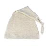 My Lello Long Knotted Tail Cotton Beanie Hat Baby - Newborn - Ivory Heather view 1