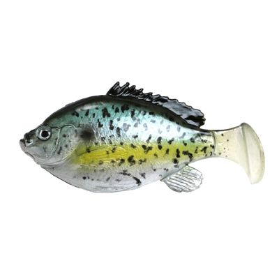 FishLab BGWS-4.5-BC Bio Gill Weedless Swimbait Sinking Black Crappie 4 5/8" 1 1/2 oz