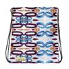 Drawstring bag backpack"Loop Holes" This is an original Karen's Art Wear view 1