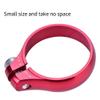 Bicycle Seat Post Clamp, Aluminium Quick-Release 34.9mm Seat Tube Clamp for 31.6mm, 30.8mm Seatpost (Red) view 3