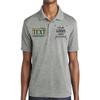 Custom Polo Shirt for Men Personalized Embroidered Polo Golf Shirt with Text Grey Heather view 1