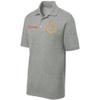 Custom Polo Shirt for Men Personalized Embroidered Polo Golf Shirt with Text Grey Heather view 3