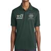 Custom Polo Shirt for Men Personalized Embroidered Polo Golf Shirt with Text Dark Forest Green view 1