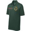 Custom Polo Shirt for Men Personalized Embroidered Polo Golf Shirt with Text Dark Forest Green view 3