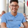 Custom Polo Shirt for Men Personalized Embroidered Short Sleeve Polo Golf Shirt Add Your Text Name view 2