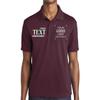 Custom Polo Shirt for Men Personalized Embroidered Polo Golf Shirt with Text Maroon view 1