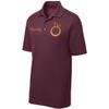 Custom Polo Shirt for Men Personalized Embroidered Polo Golf Shirt with Text Maroon view 3