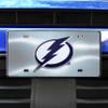 FANMATS 27187 Tampa Bay Lightning Stainless Steel Front License Plate with Large 3D Molded Team Metal Emblem view 2