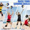 TOBWOLF Volleyball Training Equipment Aid, Elastic Self-Training Volleyball Resistance Band with Adjustable Waist Belt & Ball Pouch & Hand Strap for Practicing Serving, Spiking, Arm Swing Passing view 4