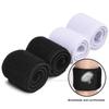 TOBWOLF 4PCS Soccer Shin Guard Strap, Anti Slip Sports Football Legging Shin Fixed Straps, Black & White Ankle Guards for Kicking Ball, Running, Cycling view 2