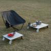 iClimb Ultralight Compact Mini Beach Picnic Folding Alu. Table with Carry Bag, Two Size (Silver - S) view 2