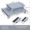 iClimb Ultralight Compact Mini Beach Picnic Folding Alu. Table with Carry Bag, Two Size (Silver - S) view 3